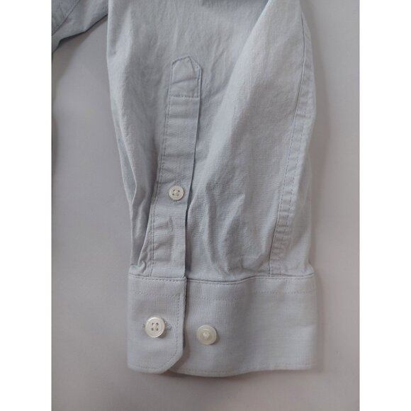 Express Mens Extra Slim Fit Light Blue Dress Shirt L - Picture 9 of 11